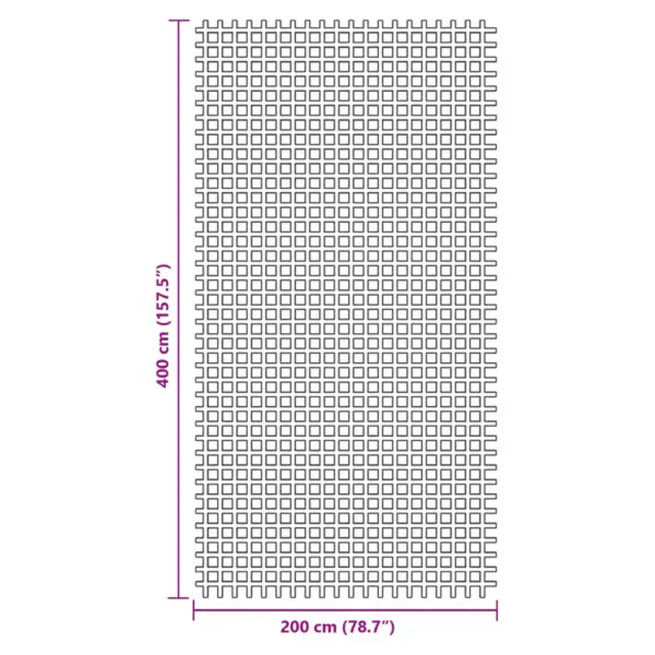 Telgivaip haagissuvilale ja telgi varikatuse alla, antratsiithall, 4 x 2 m, PVC-vahtkattega polüestervõrk – 7