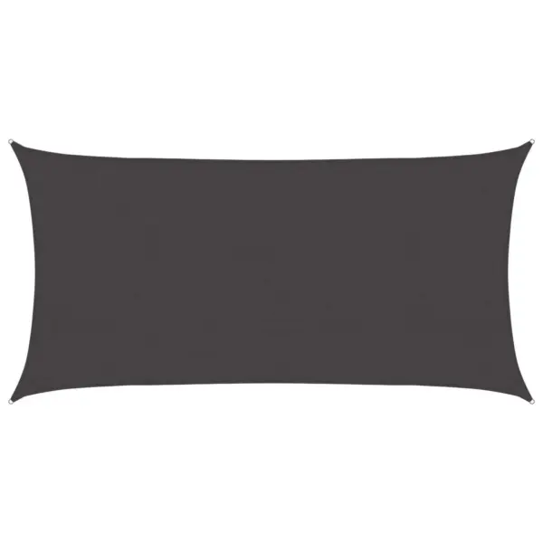 Ristkülikuline HDPE päikesepuri, antratsiit, 2 x 6 m – 2