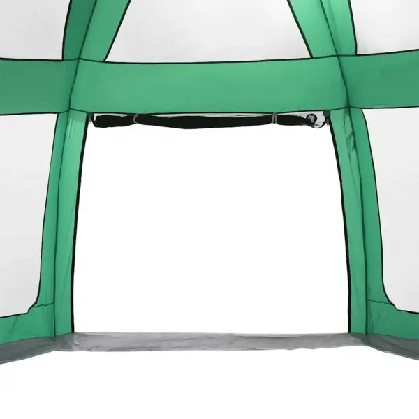 Basseinitelk sääsevõrkseinte ja eemaldatava vihmakattega, mereroheline, 690 x 690 x 280 cm – 8