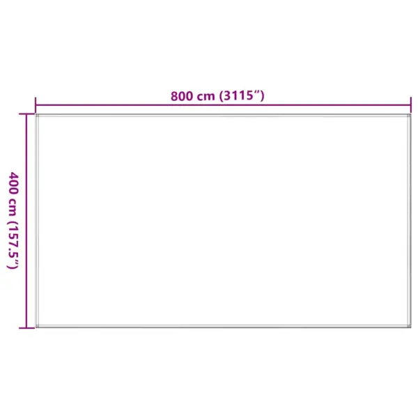 Beež telgimatt HDPE-st, ilmastiku- ja UV-kindel, 400 x 800 cm – 7