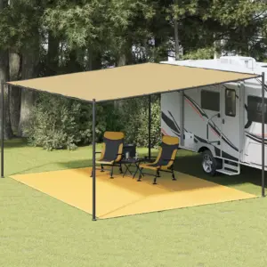 Beež telgivaip HDPE-st, 400 x 500 cm, aasadega