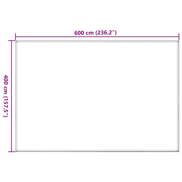 Telgimatt 400 x 600 cm, beež, ilmastikukindel HDPE, aasadega – 7