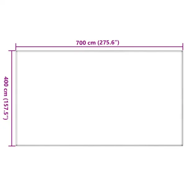 Telgivaip, ilmastikukindel HDPE, 400 x 700 cm, beež – 7