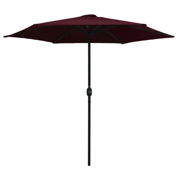 Aia päikesevari vändamehhanismiga, alumiiniumpostiga, bordoopunane, 270 cm - 2