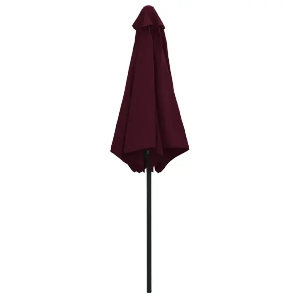 Aia päikesevari vändamehhanismiga, alumiiniumpostiga, bordoopunane, 270 cm - 4