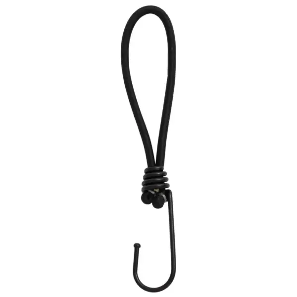 Elastsed bungee kinnitusnöörid konksuga, 25 tk, must, 17 cm, kandevõime 20 kg – 2