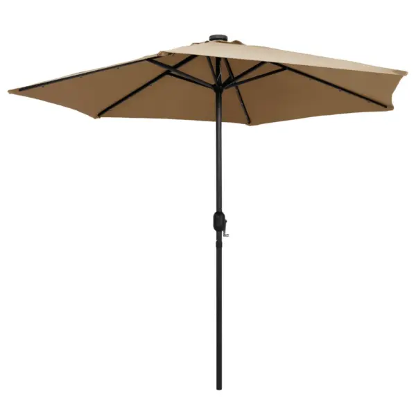 Hall aia päikesevari LED-tuledega, alumiiniumpostiga, 270 cm – 3
