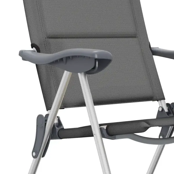 Reguleeritavad kokkupandavad matkatoolid 2 tk, hall, alumiinium, 58 x 69 x 86–111 cm - 10