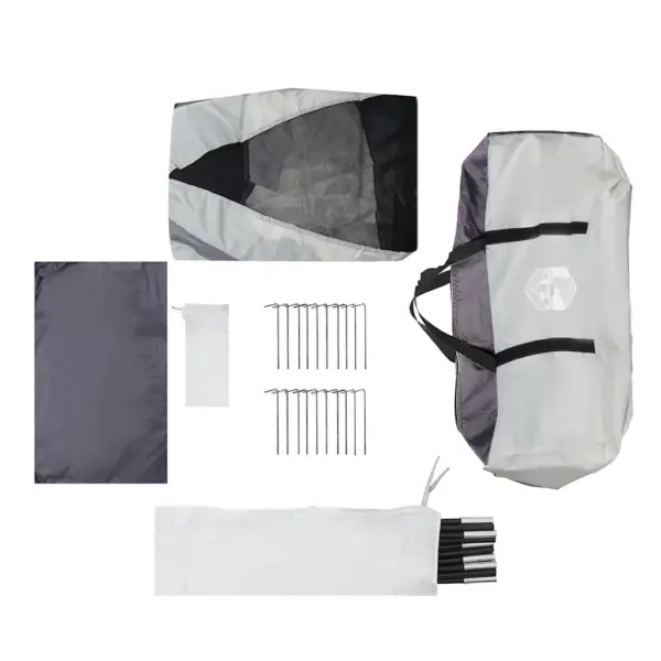 Hall basseinitelk võrkseinte ja vihmakattega, basseinile kuni 488 cm, 612 x 612 x 285 cm – 11
