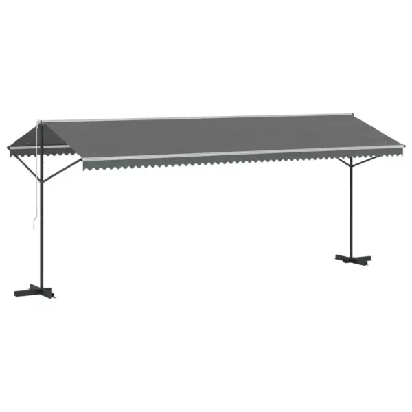 Vabalt seisev hall varikatus terrassile, 6 x 3 m, polüester, pulbervärvitud terasraam – 2