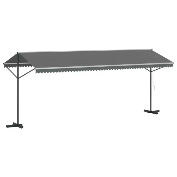 Vabalt seisev hall varikatus terrassile, 6 x 3 m, polüester, pulbervärvitud terasraam – 6