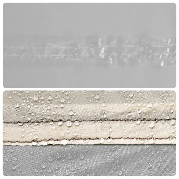 Hall veekindel hoiutelk perematkale, PU-kattega 185T polüester, 220 x 79 x 155 cm – 11