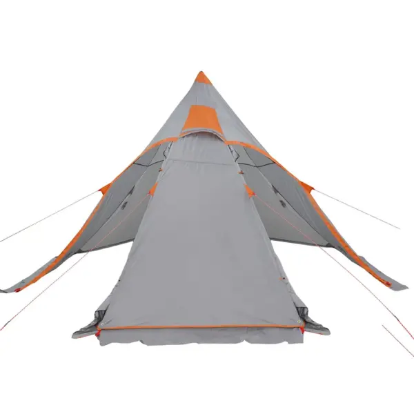 Hall veekindel tipi matkatelk 5 inimesele varikatusega, 366 x 366 x 205 cm – 6