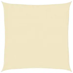 HDPE päikesepuri, kandiline, 2 x 2 m, kreemjasvalge