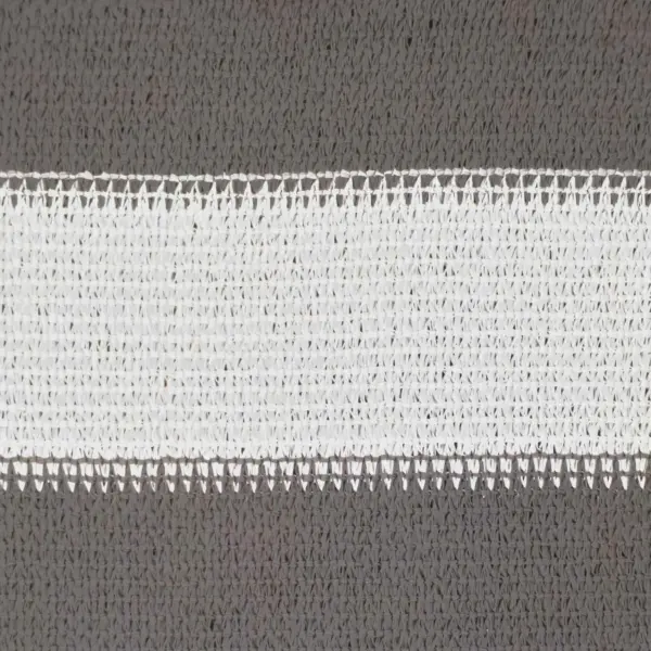 Ristkülikukujuline HDPE päikesepuri, helehall-valge, 2 x 5 m – 7