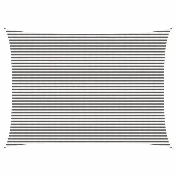 Ristkülikukujuline HDPE päikesepuri, helehall-valge, 5 x 6 m – 2