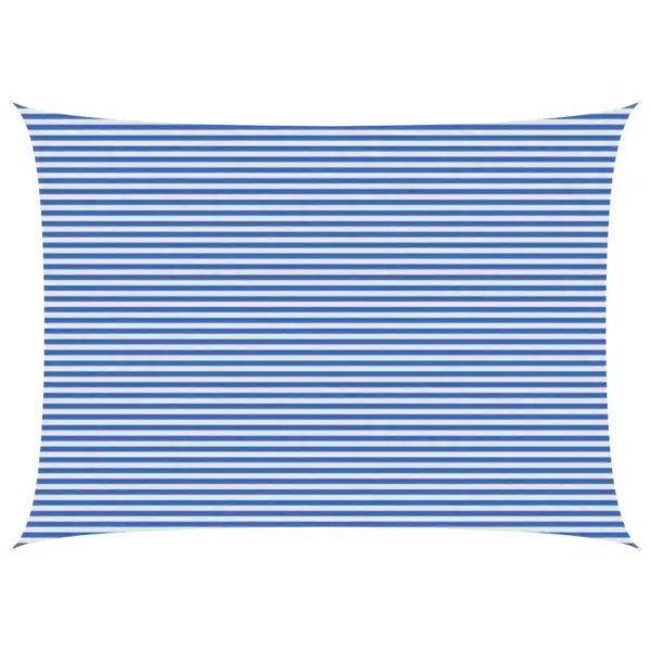 Ristkülikuline HDPE päikesepuri, sinine-valge, 5 x 6 m - 2