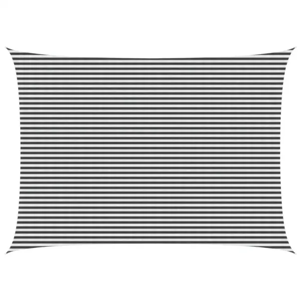 Ristkülikuline päikesepuri HDPE-st, antratsiit-valge, 5 x 8 m - 2