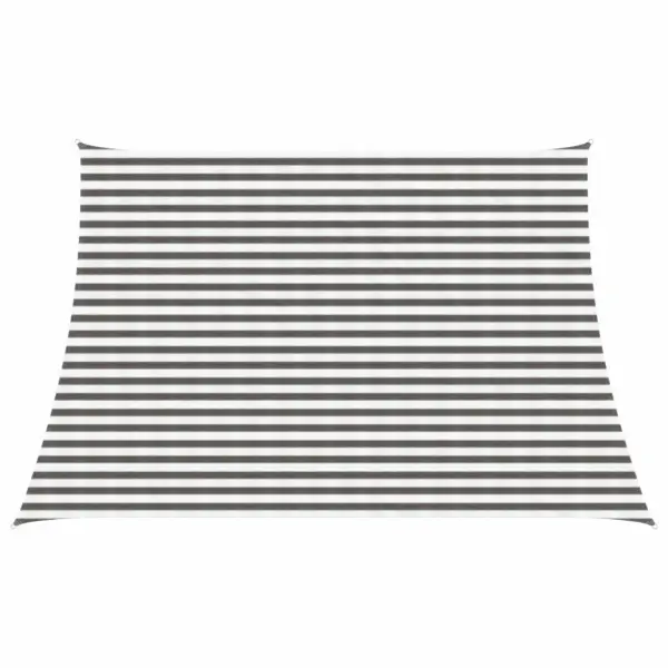 Ristkülikukujuline HDPE päikesepuri terrassile, helehall-valge, 5 x 3 m – 2