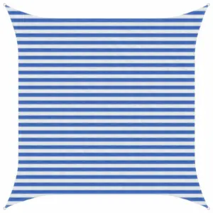 Kandiline HDPE varjupuri sinine-valge, 3,6 x 3,6 m