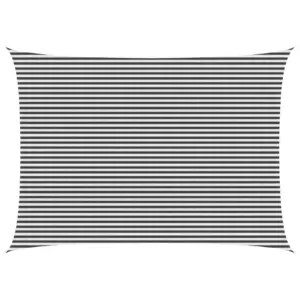 Ristkülikukujuline HDPE varjupuri terrassile, antratsiit-valge, 5 x 6 m