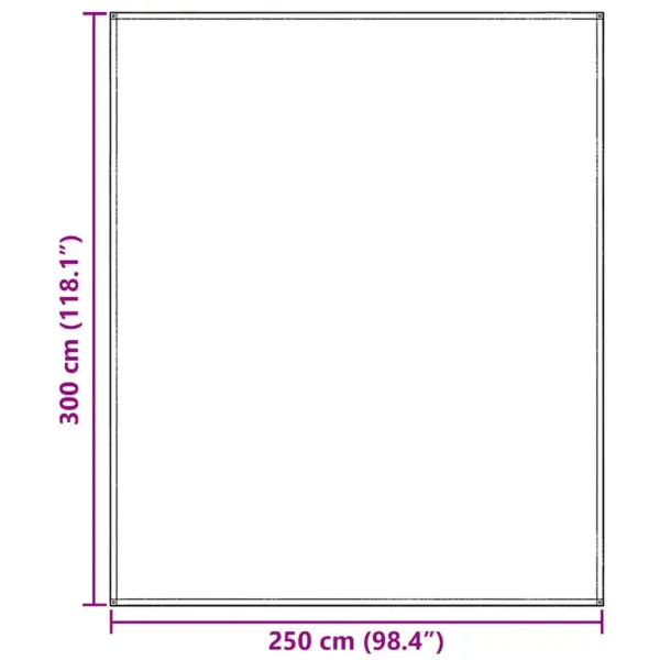 Telgivaip helehall, polüetüleen, 300 x 250 cm, voltitav ja ilmastikukindel – 9