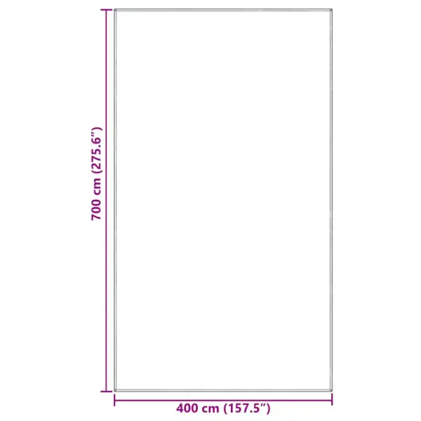 Ilmastikukindel klapitav telgivaip, helehall polüetüleen, 700 x 400 cm – 9