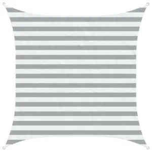 Kandiline helehall-valge päikesepuri, UV-kindel polüester oxford, 2 x 2 m