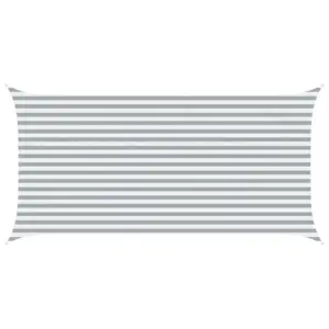 Helehall-valge ristkülikukujuline päikesepuri, 5 x 2,5 m, 100% Oxford-polüester