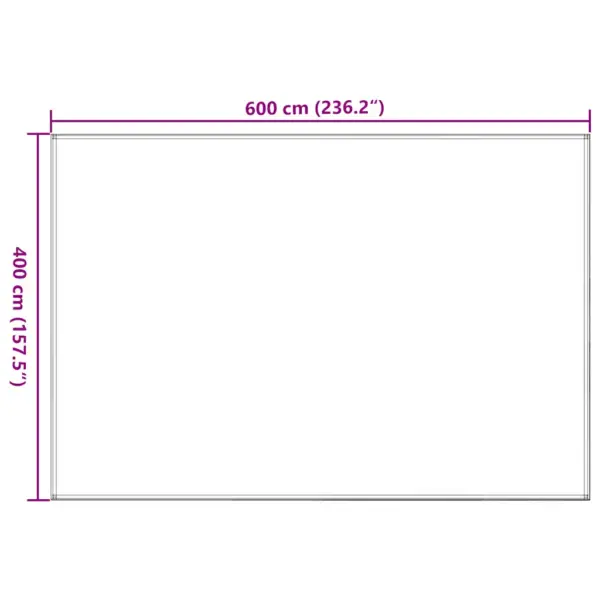 Ilmastikukindel telgimatt, heleroheline HDPE, 400 x 600 cm – 7