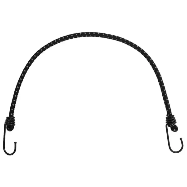 Helkurribade ja konksudega bungee nöörid, 50 tk, 59 cm, must – 2
