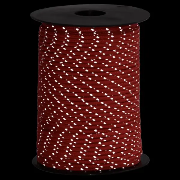 Helkuriga telginöör kinnitusaasadega, punane polüpropüleen, 50 m, 3 mm - 3
