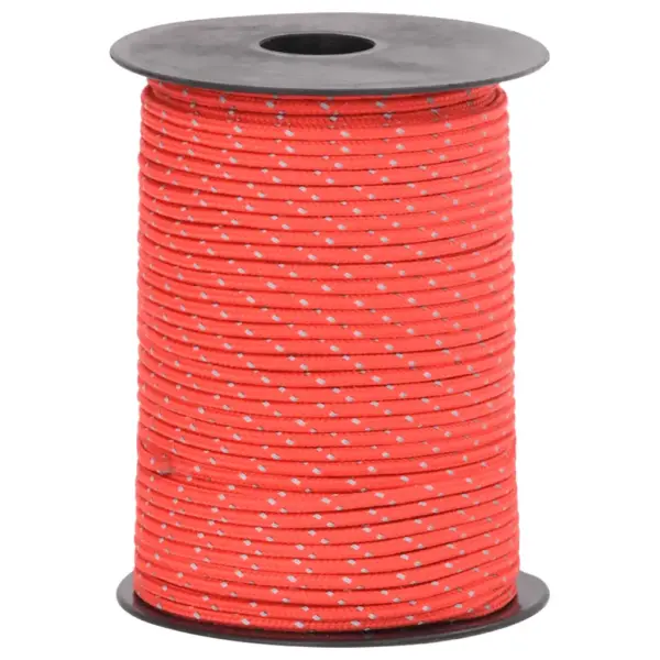 Helkuriga telginöör kinnitusaasadega, punane polüpropüleen, 50 m, 3 mm - 4