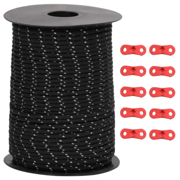Helkuriga telginöör kinnitusaasadega, must, 50 m, 3 mm - 2