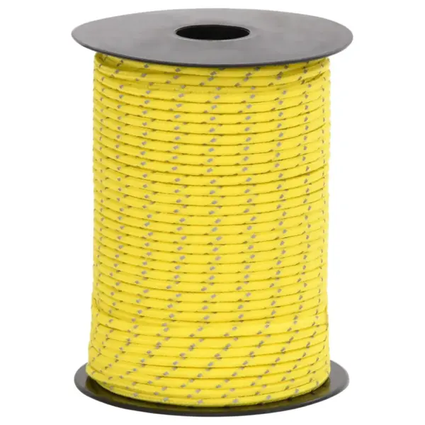 Helkuriga telginöör alumiiniumist kinnitusaasadega, kollane, 50 m, 3 mm - 4