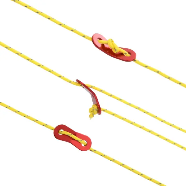 Helkuriga telginöör alumiiniumist kinnitusaasadega, kollane, 50 m, 3 mm - 5