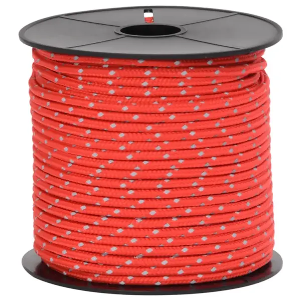 Helkuriga telginööri komplekt kinnitusaasadega, 50 m, 4 mm, punane - 4
