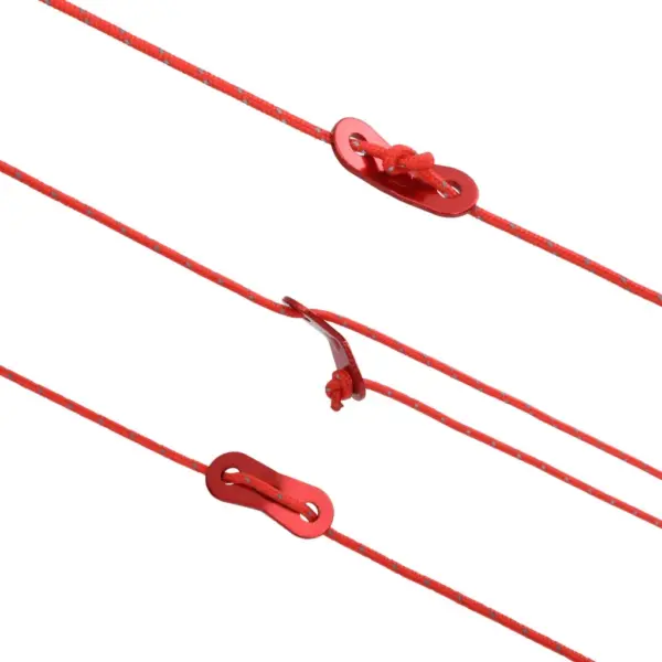Helkuriga telginööri komplekt kinnitusaasadega, 50 m, 4 mm, punane - 5