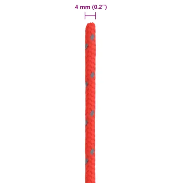 Helkuriga telginööri komplekt kinnitusaasadega, 50 m, 4 mm, punane - 6