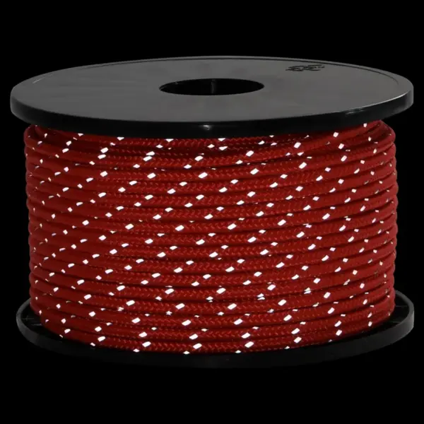 Helkuriga telginöör kinnitusaasadega, punane polüpropüleen, 50 m, 5 mm, kandevõime 200 kg - 3