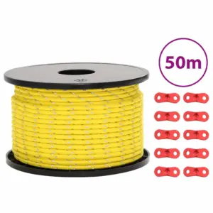 Helkuriga telginööri komplekt alumiiniumkinnitusaasadega, 50 m, 5 mm