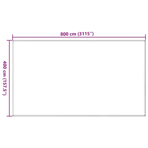 Telgimatt välistingimustesse, pruun HDPE, 400 x 800 cm – 7