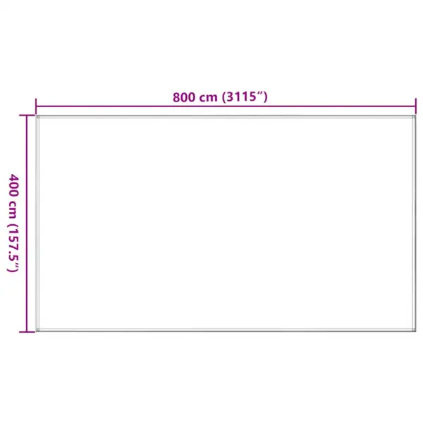 Ilmastikukindel telgimatt, heleroheline HDPE, 400 x 800 cm – 7