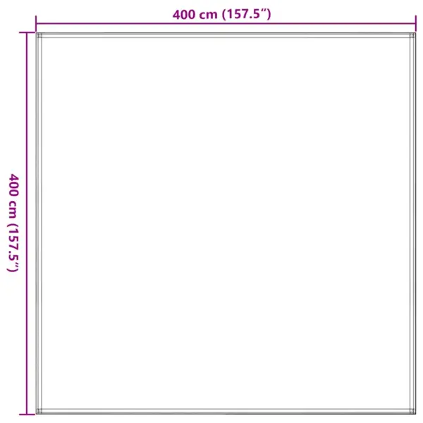 Pruun telgimatt aasadega, HDPE 400 x 400 cm – 7