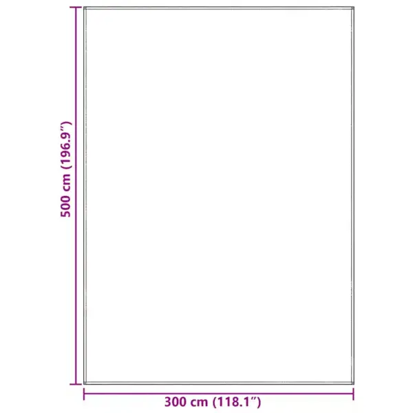 Telgi vaip välitingimustesse, sinine ja hall, polüetüleen, 500 x 300 cm – 9