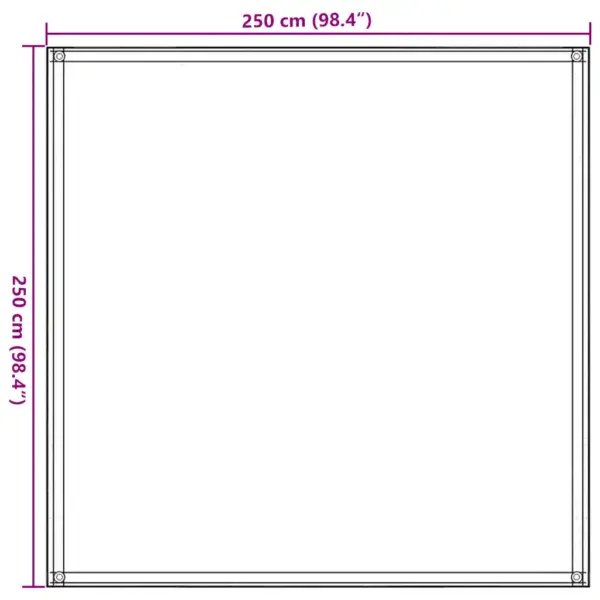 Ilmastikukindel telgimatt HDPE-st, 250 x 250 cm, tumeroheline – 7