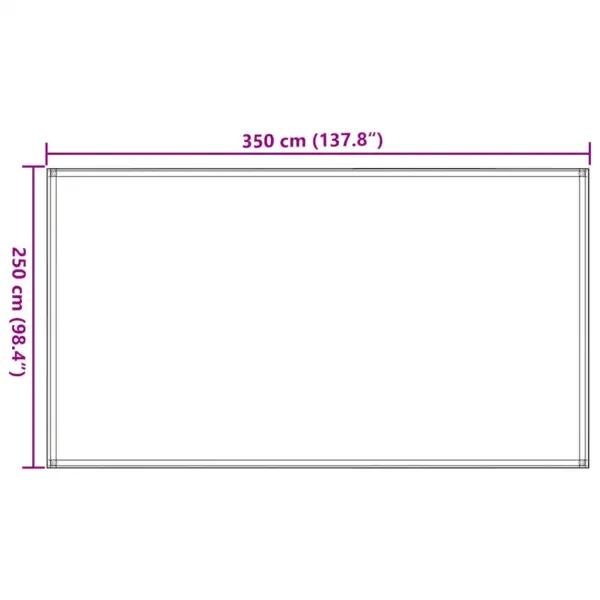 Ilmastikukindel telgivaip, pruun HDPE, 250 x 350 cm – 7