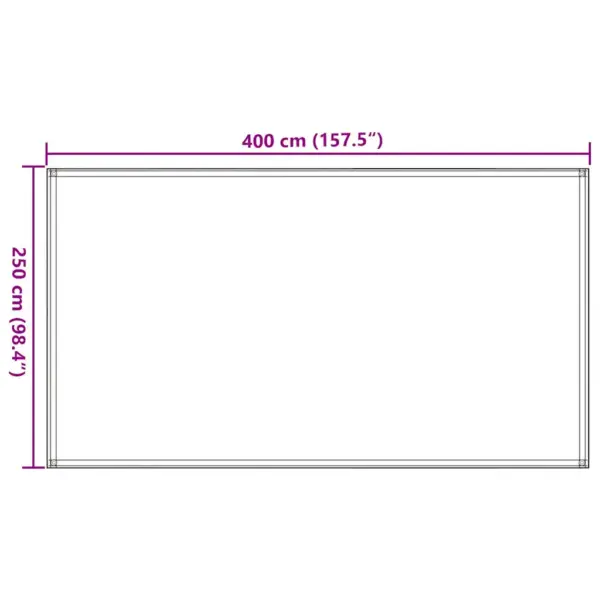 Ilmastikukindel telgivaip pruunikashall HDPE, 250 x 400 cm – 9