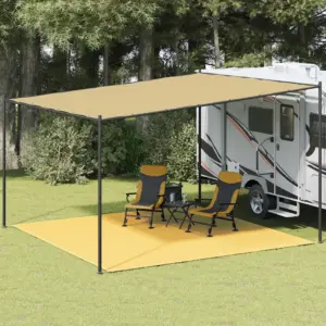 Ilmastikukindel telgivaip telki ja haagissuvilale, 400 x 400 cm, beež, HDPE