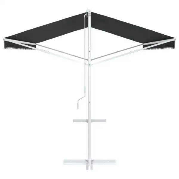 Iseseisev terrassivarikatus, antratsiit, 5 x 3 m, polüester - 5